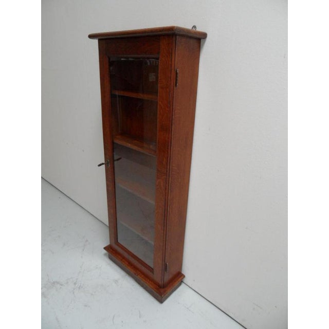Antique Oak Display Cabinet, 1890s For Sale - Image 4 of 10