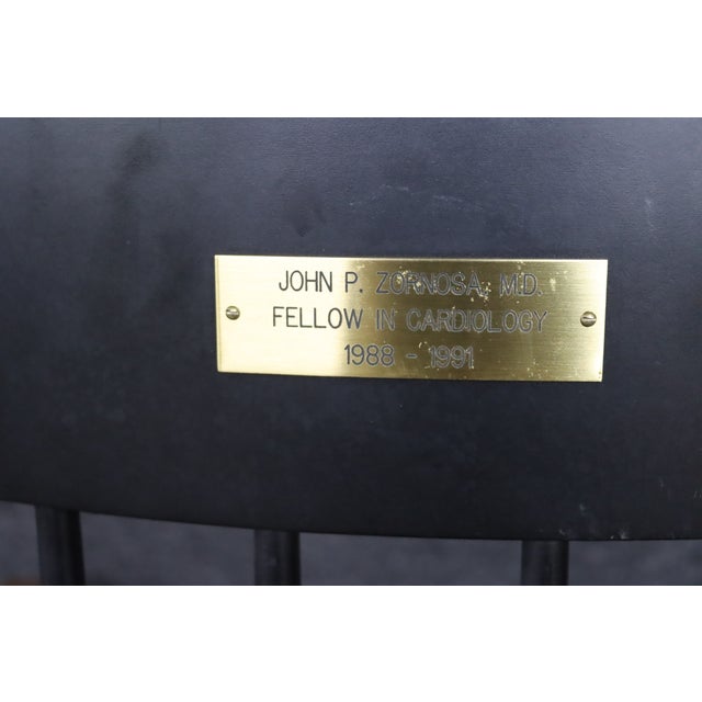 Wake Forest University Bowman Gray School of Medicine Commemorative Windsor Armchair For Sale - Image 9 of 9