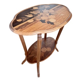 Late 19th Century Émile Gallé Pedestal Table For Sale