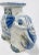 Vintage Ceramic Blue and White Elephant Stand For Sale - Image 10 of 11
