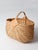 Vintage Wicker Buttocks Basket With Floral Trim For Sale - Image 14 of 17