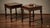 A pair of splendid hand-carved solid walnut coffee tables, from the Umbertine period (Piedmont), late 19th century. The...