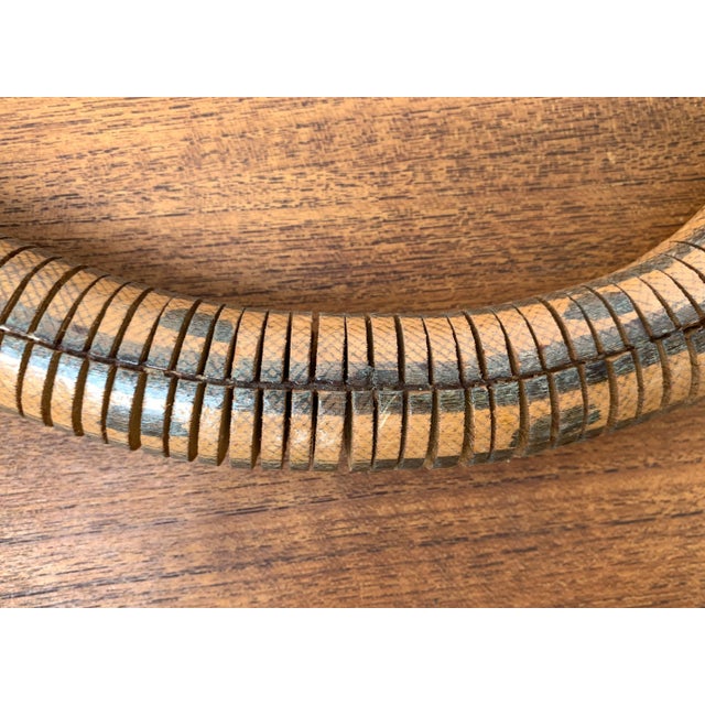 Vintage Flexible Wooden Snake Sculpture For Sale - Image 10 of 18