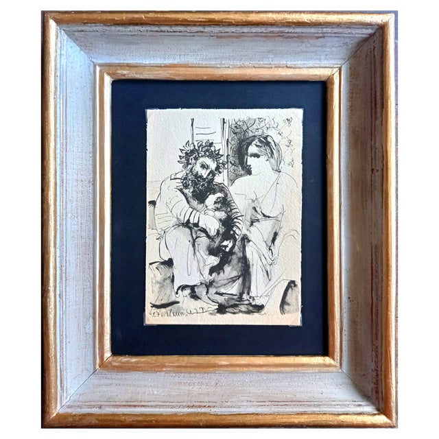 Pablo Picasso, The Family, Original Lithograph on Arches Paper, 1967 For Sale
