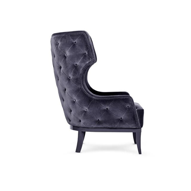 Contemporary Soft & Creamy Armchair by Munna For Sale - Image 3 of 5