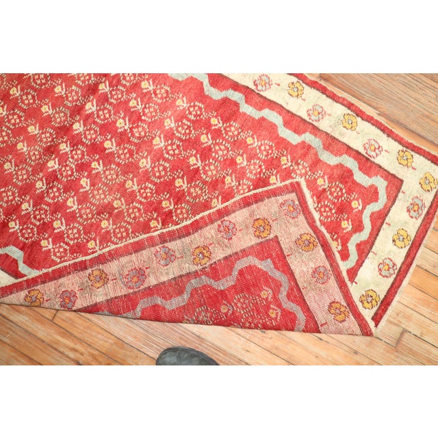 Zabihi Collection Antique Turkish Ghiordes Runner - 3'6" x 11'6" For Sale - Image 18 of 18