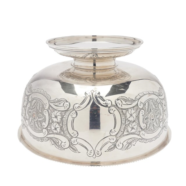 Metal 1900s English Sheffield Champagne Bucket or Wine Cooler With Paired Tray For Sale - Image 7 of 13