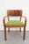 Art Deco Armchair Germany 1920s Walnut wood Burntwood backrest Height 80cm Width 63cm Depth 56cm Seat height 49cm...