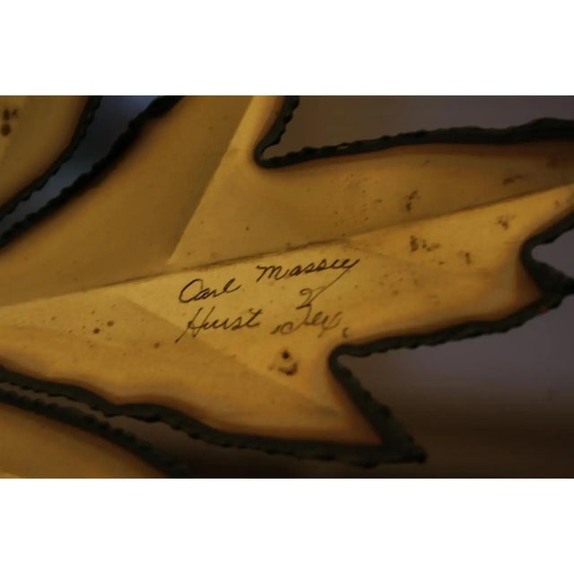 Curtis Jeré-Style Signed Copper & Brass Leaves Sculpture For Sale - Image 16 of 18