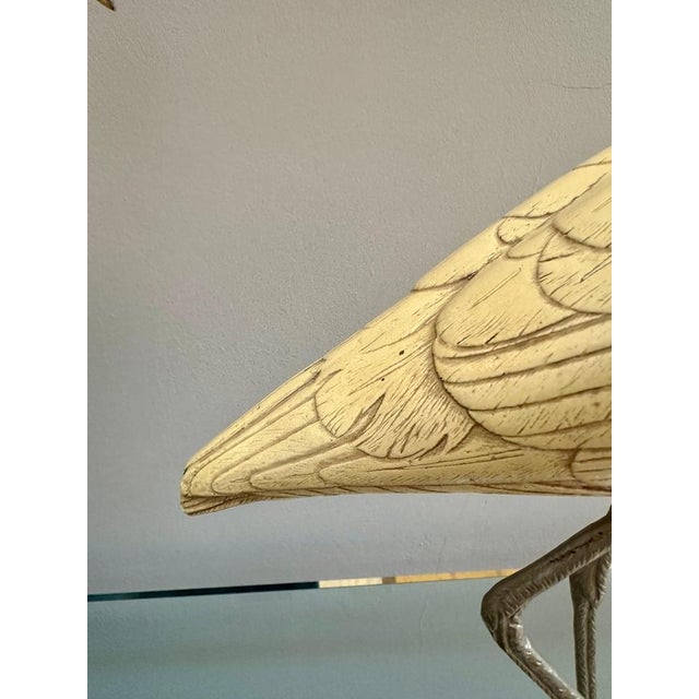 Silver Vintage Ibis Bird Sculptures by Elli Malevolti, 1950, Set of 2 For Sale - Image 8 of 16