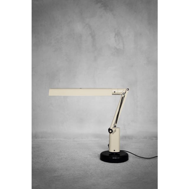 Vintage Scandianavian Beige Plastic Table Lamp by Tom Ahlström & Hans Ehrich for Fagerhults, 1975 For Sale - Image 17 of 17