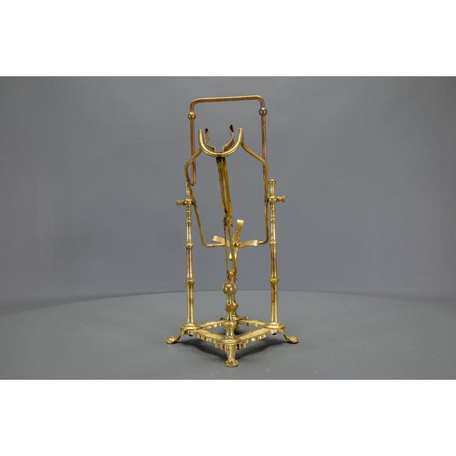 French Art Deco Brass and Bronze Mechanical Wine Pourer Stand, 1930s For Sale - Image 6 of 18