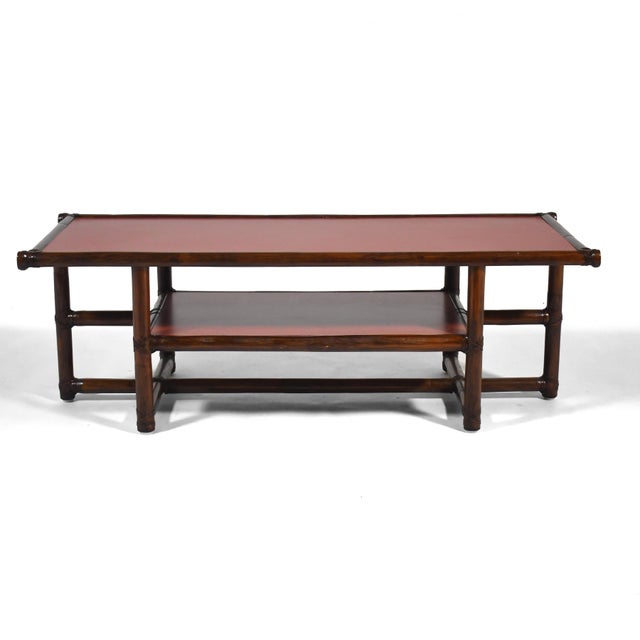 Coffee McGuire Model 69 Rattan Coffee Table For Sale - Image 8 of 12