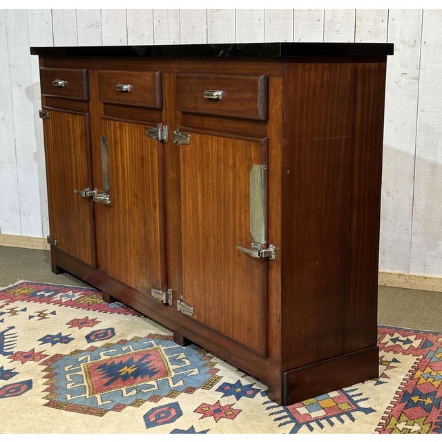 Mahogany Bistro Cabinet with Formica Top, 1950s For Sale - Image 18 of 18