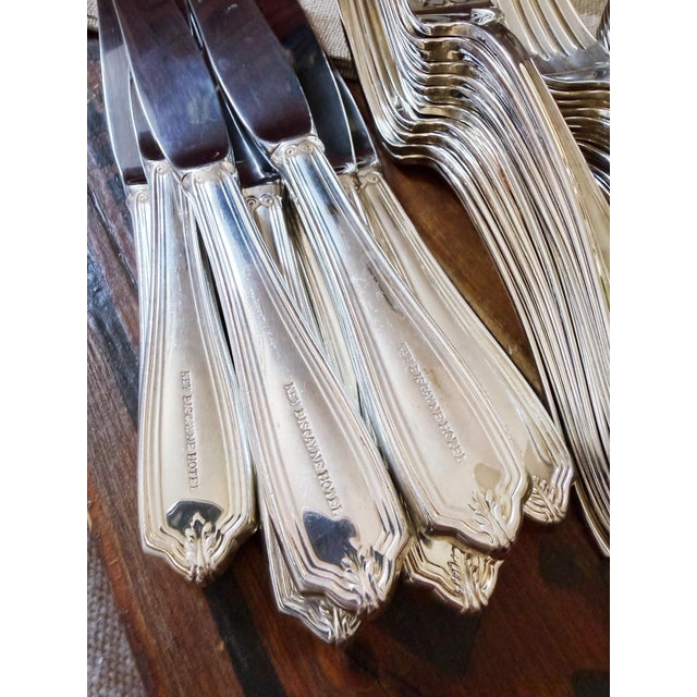 International Silver 1960s 60 Piece Silver Plated Flatware Service for 12 From the Key Biscayne Hotel Miami For Sale - Image 4 of 11