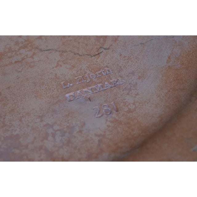 Mid-Century White Modern Bowl from L. Hjorth For Sale - Image 9 of 10