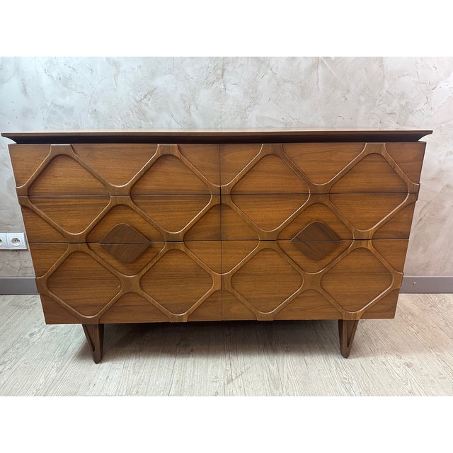Brown Vintage Chest of Drawers For Sale - Image 8 of 16