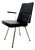Black Vinyl Armchair by Wim Rietveld, 1950s For Sale
