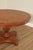Late 20th Century Italian Made Empire Style Round Burlwood Pedestal Center Table For Sale - Image 12 of 18