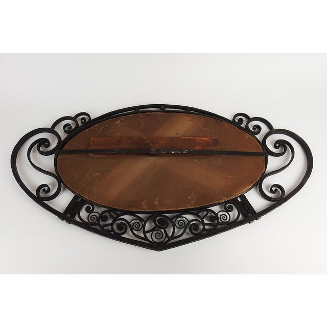Art Deco Wrought Iron Mirror, 1920s For Sale - Image 10 of 11
