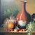French Realistic Painting on Canvas Still Life Fruit and Pottery Composition by Frank Lean Framed Circa 1960s For Sale - Image 3 of 12