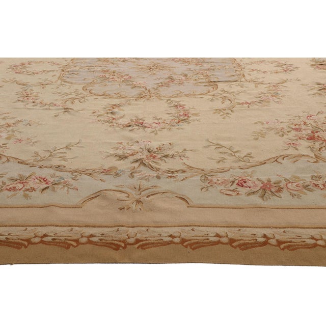 Vintage Chinese Aubusson Rug, 11'11 X 15'04 For Sale - Image 4 of 10