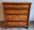 Wood Antique German Gentleman's Chest of 4 Drawers in Grained Walnut Veneer, 1880s For Sale - Image 7 of 7