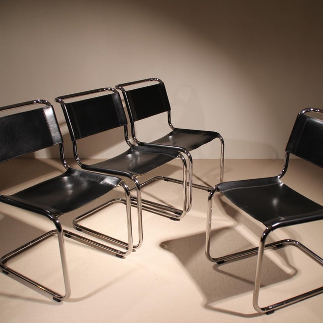 1980s Cantilever S33 Chairs by Mart Stam for Thonet, Germany, 1926, Set of 4 For Sale - Image 5 of 16