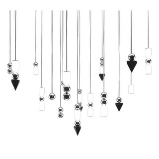 Laur Large Cluster Led Chandelier by Ovature Studios, Set of 9 For Sale