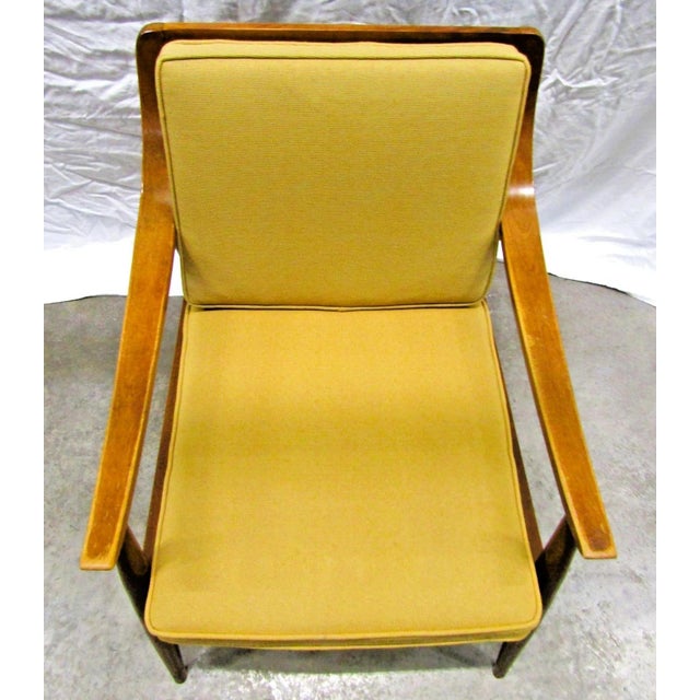 1950s Mid-Century Modern Blade Arm Lounge Chair Attributed to Kofod Larsen For Sale - Image 9 of 14