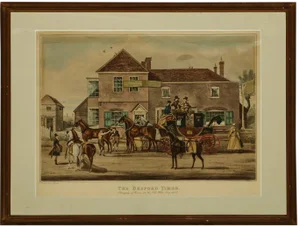 "The Bedford Times" Antique Print