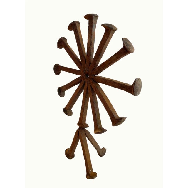 Mid Century Iron Folk Art Sculpture For Sale - Image 4 of 6