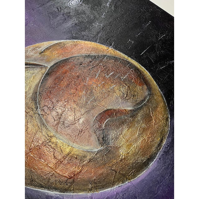 2021 Original Triptych Acrylic on Canvas Paintings by Daciana Androne Signed With Coa For Sale - Image 9 of 15