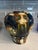 Antique Cobalt Blue Sancai Glaze Style Urn 1970’s Reproduction Vase Majolica Pottery 11" High X 10" For Sale - Image 10 of 12
