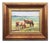 Green Framed Original Painting Landscape With Cows by Artist Valeriya Serova For Sale - Image 8 of 8
