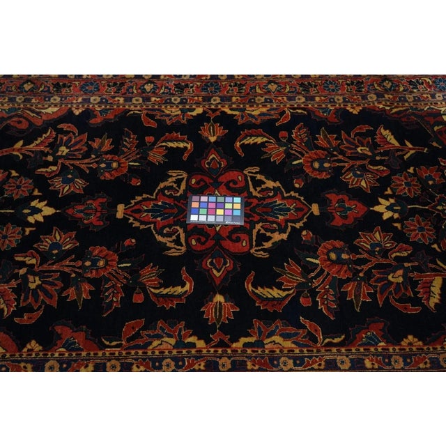 Antique Sarouk Rug 4'4'' x 6'6'' For Sale - Image 10 of 11