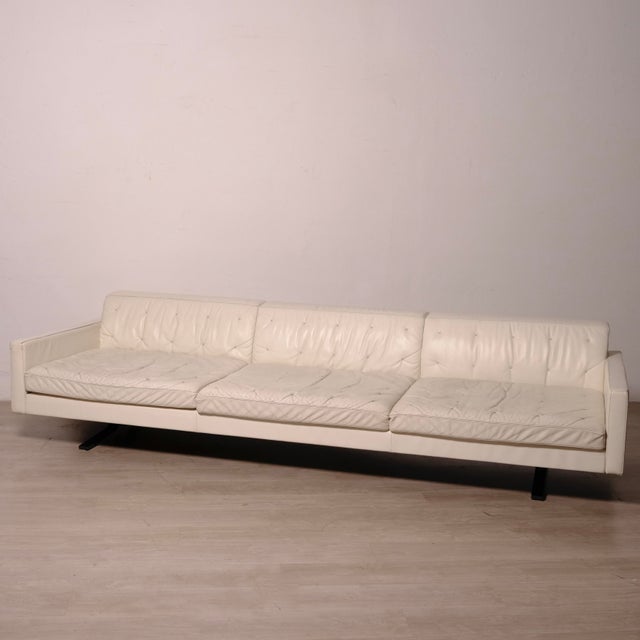 Kennedee Leather Sofa by Jean-Marie Massaud for Poltrona Frau, 1990s, in Worn conditions. Designed 1990 to 1999 This piece...