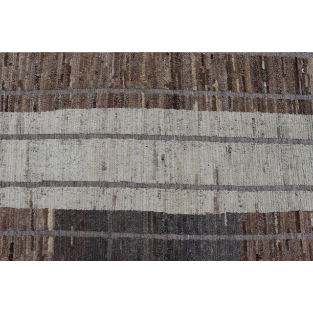 Contemporary Earth-Toned Textural Elegance Modern Rug by Keivan Woven Arts 9'3 X 12'3 For Sale - Image 3 of 8