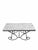 Spanish Revival Mid 20th Century Hollywood Regency Stone Top Table With Sculptural Wrought Iron Scroll Base For Sale - Image 3 of 8