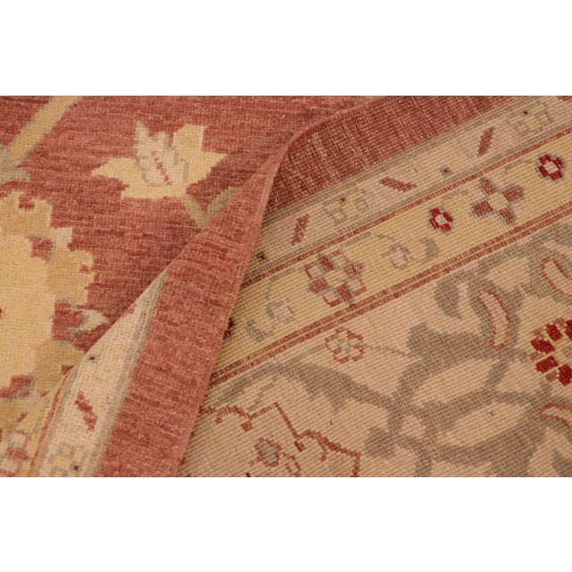 Tan Bohemien Ziegler Brown Tan Hand-Knotted Wool Rug - 10'5'' X 13'8'' For Sale - Image 8 of 8