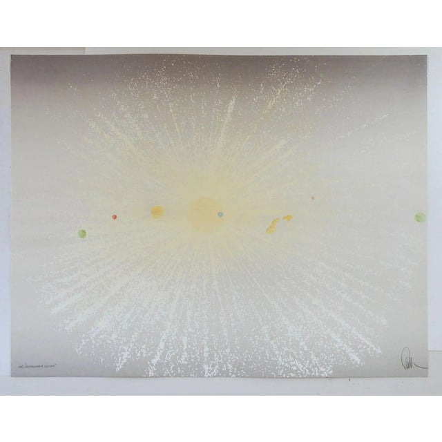 Vintage Modernist Solar System Serigraph For Sale - Image 4 of 8