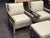 Restoration Hardware Outdoor Leagrave Lounge Chairs + Ottoman, Set of Three For Sale - Image 11 of 12