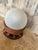 Table Lamp in Leather and Frosted Glass from Nova Tecno, Italy, 1970s For Sale - Image 6 of 9