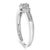 Haus of Brilliance 10K White Gold 1/2 Cttw Diamond Three Stone Ring - Size 6.5 For Sale - Image 4 of 6