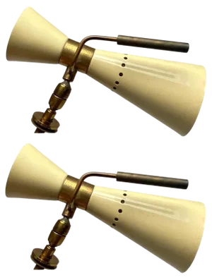Italian Articulating Sconces, 1950s, Set of 2