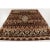 Hand-knotted in wool, this 8x10 vintage French rug, circa 1950–1959, features rhythmic geometric bands enriched with human...