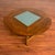 Lane Walnut Mid-Century Coffee Table With Tile Inlay For Sale In Seattle - Image 6 of 11