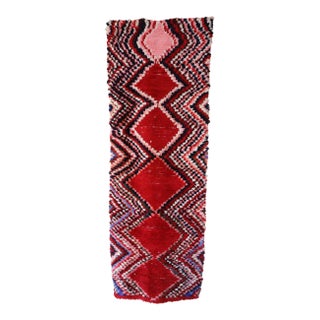 Moroccan Vintage Azilal Rug - 2'6" X 7'8" Ft For Sale