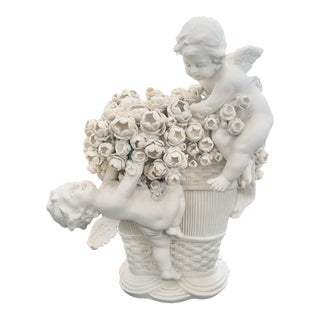 Amphora Austria Turn Figural Bisque Putti Group Circa 1897-1904 For Sale