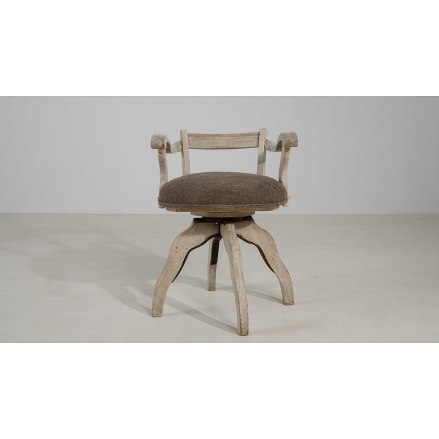 Wood 19th Century France Antique White Wood Armchair For Sale - Image 7 of 11